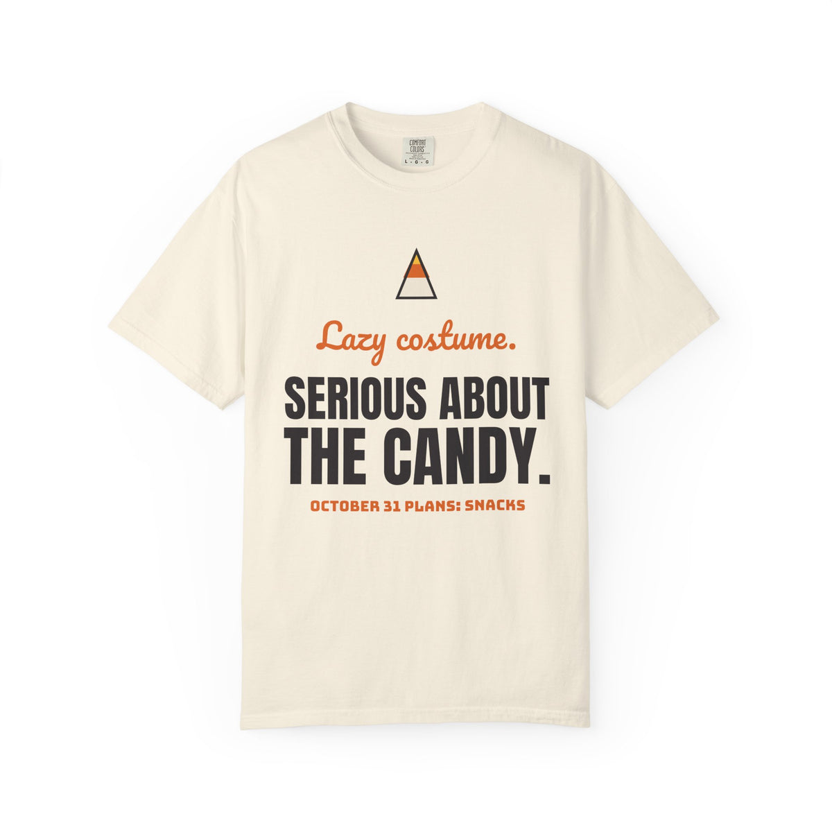 Lazy Costume. Serious About the Candy. Tee | Funny Halloween Shirt