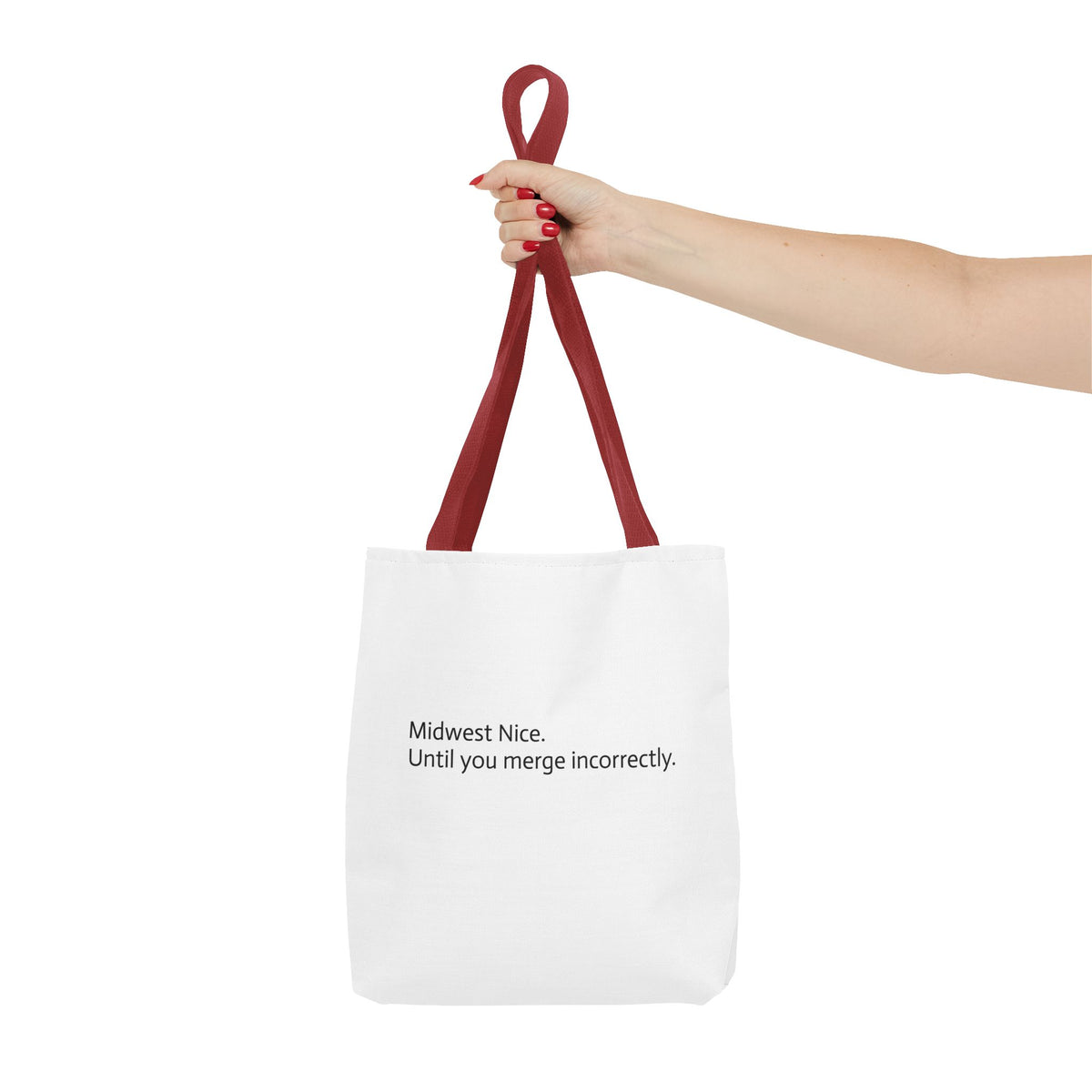 Midwest Nice Tote Bag | Funny Sarcastic Midwest Humor Canvas Tote