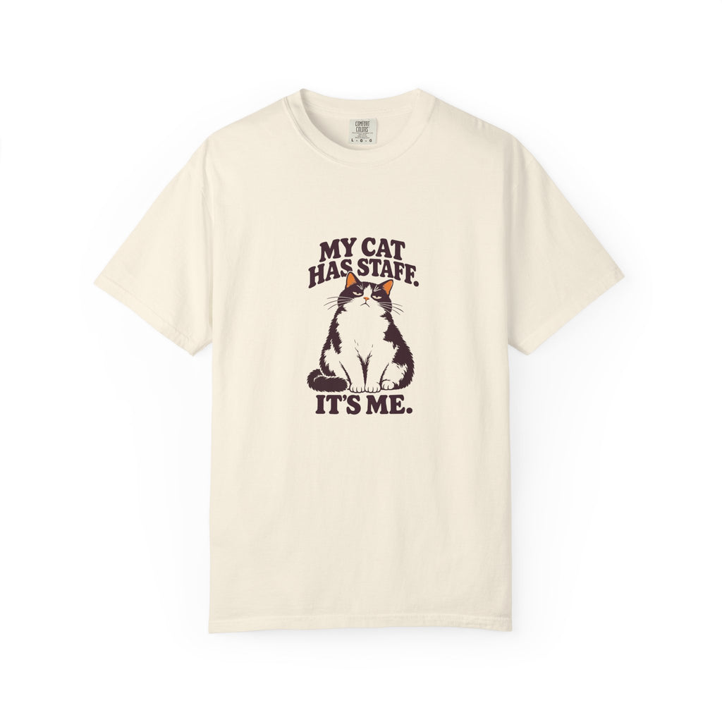 My Cat Has Staff. It’s Me. | Funny Cat Lover Ivory Tee