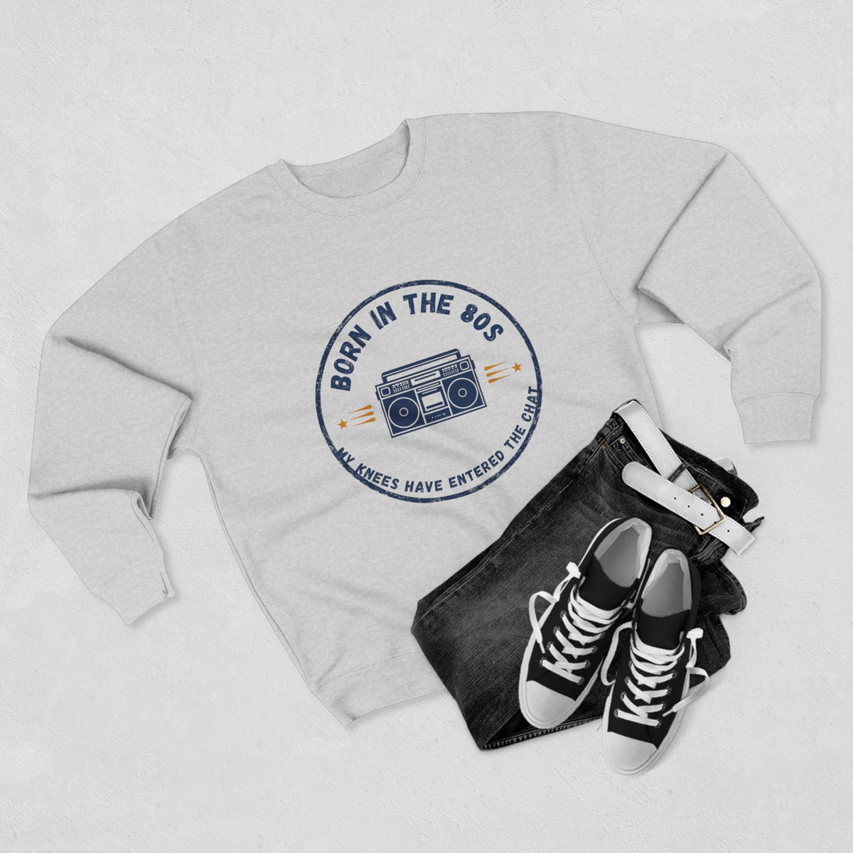 Gen X Survivor Crewneck Sweatshirt | Funny Nostalgic 80s Birthday Gift