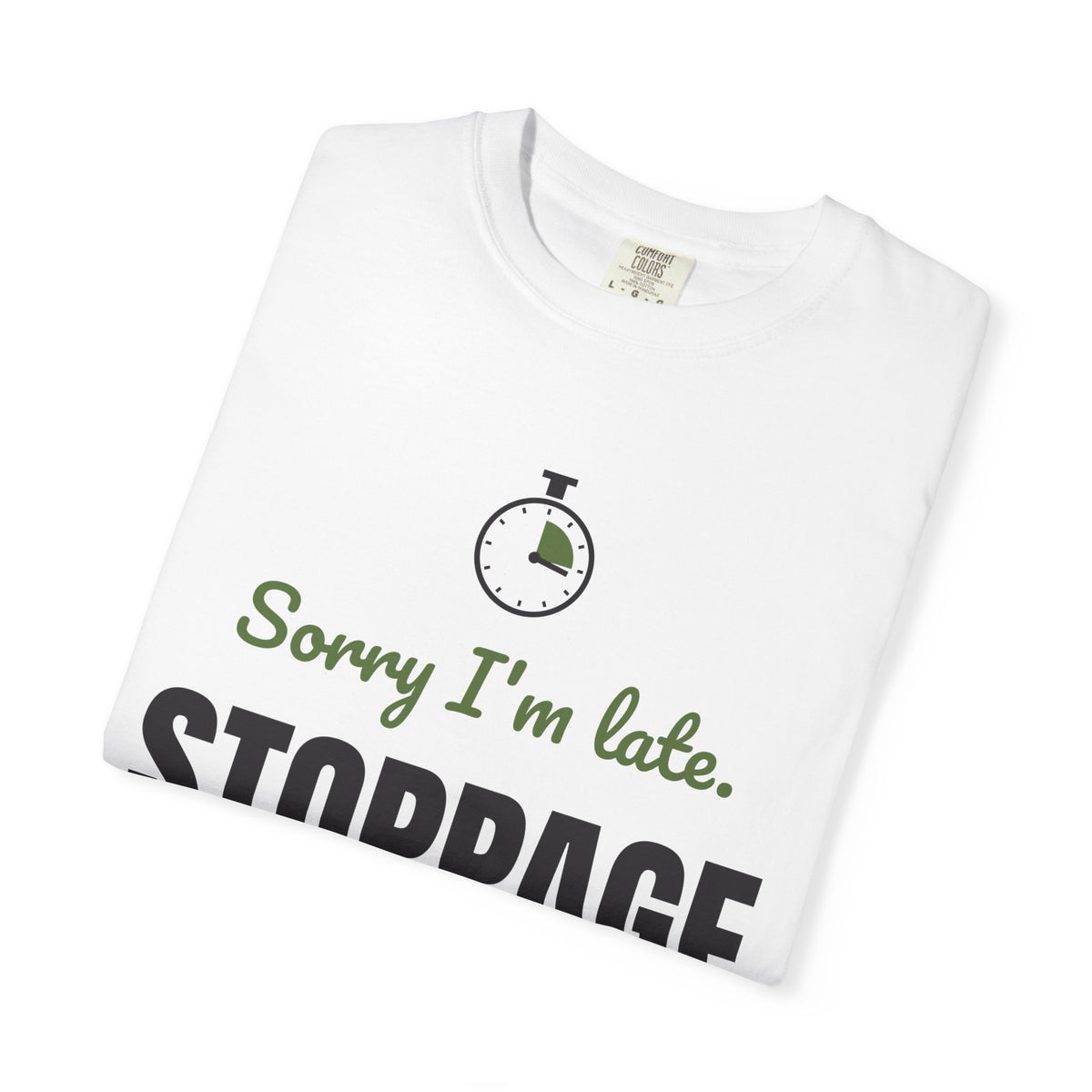 Sorry I'm Late. Stoppage Time. Tee | Funny Soccer Fan Shirt
