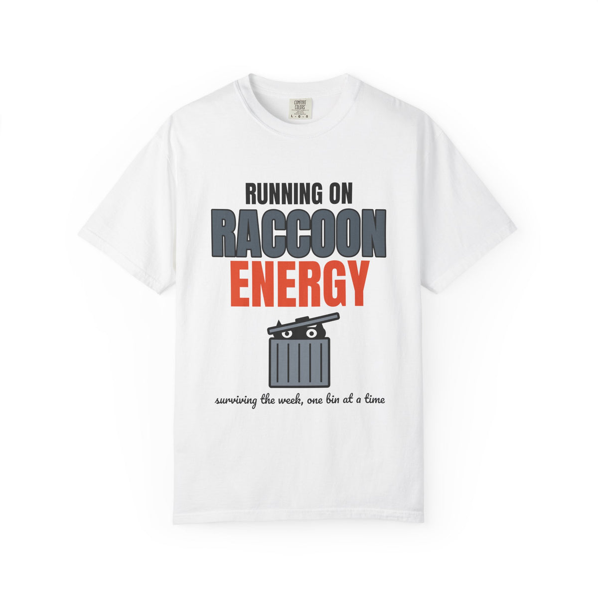 Running on Raccoon Energy Tee | Funny Trash Panda Shirt